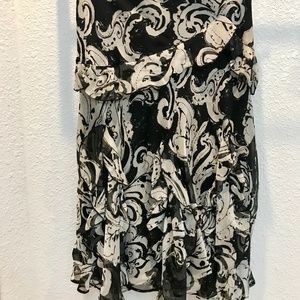 Lauren pull-on flounce skirt